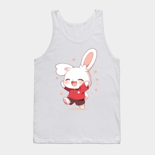 Kawaii Cute Soccer Rabbit Tank Top